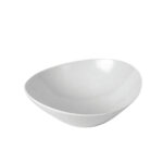 WHITE MELAMINA ELLIPSE CIOTOLA 15X14X4