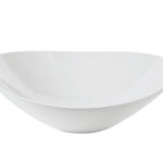 WHITE MELAMINA ELLIPSE CIOTOLA 25X23X6