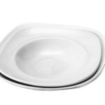 X SQUARED WHITE-PIATTO FONDO QUADRO CM 24,5  WHSSP1