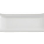 ZEN-VASSOIO SUSHI RETTANGOLARE IN RESISTENTE MELAMINA BIANCA CM 22,5X9,5 83742