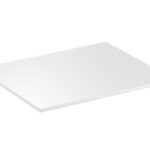 ZERO-VASSOIO IN MELAMINA BIANCA ASPETTO LUCIDO GN 1.3 CM 32,5X17,6 H.1,5 CON PIEDINI ANTISCIVOLO  84187